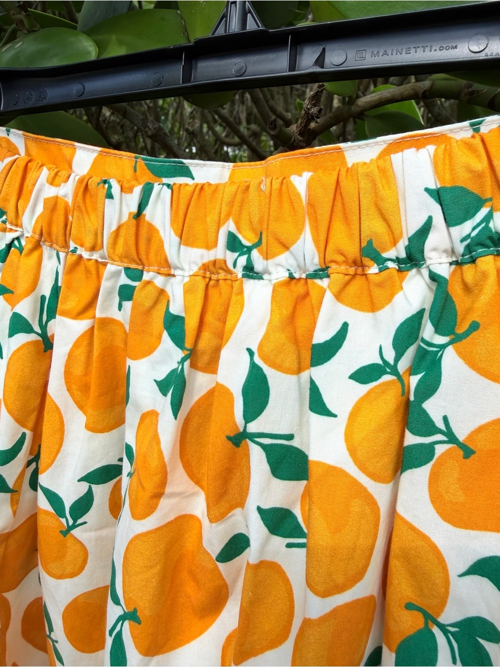 š MAEVE š ANTHROPOLOGIE Orange Print Jacie Poplin Maxi Skirt - Picture 9 of 13
